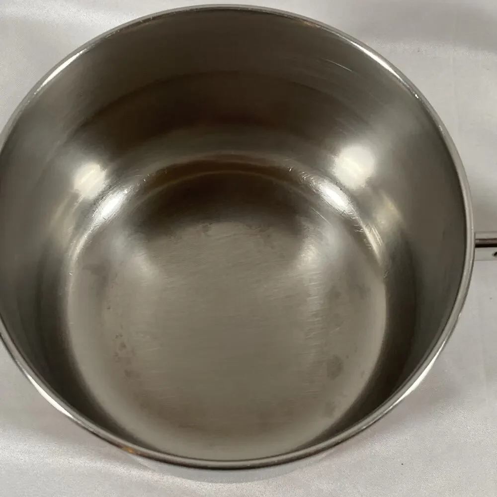 Revere Ware 2 Qt Copper Bottom Sauce Pan Pot Lid Stainless Steel Clinton 83 READ